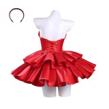 Perfect Blue Mima Kirigoe Red Dress Women Dress Cosplay Costume Halloween Carnival Outfit