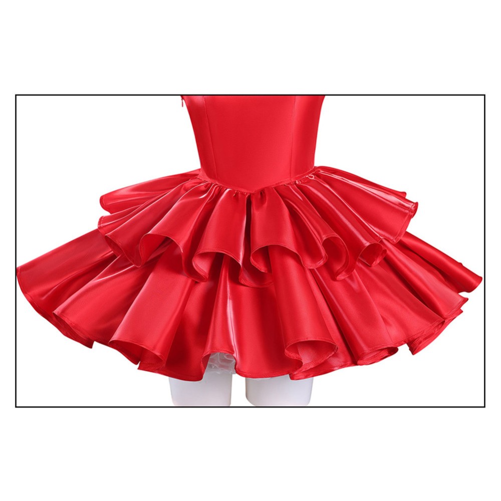 Perfect Blue Mima Kirigoe Red Dress Women Dress Cosplay Costume Halloween Carnival Outfit