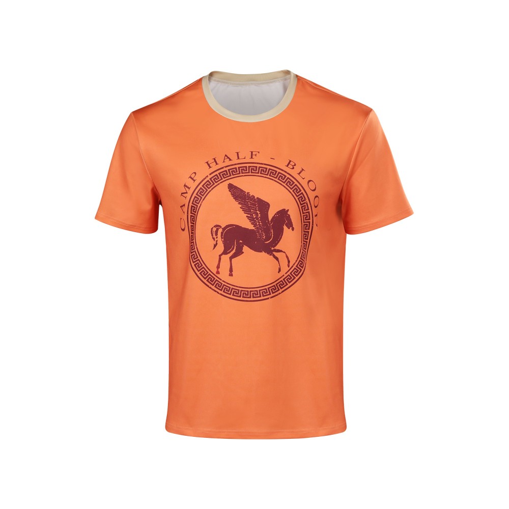 T-shirt imprimé Percy Jackson pour enfants, costume de cosplay pour Halloween et carnaval