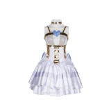 Costume de fête Cosplay de l'ange en bas Panty & Stocking, robe blanche, Halloween, carnaval