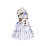 Costume de fête Cosplay de l'ange en bas Panty & Stocking, robe blanche, Halloween, carnaval