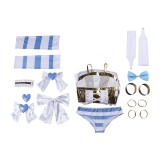 Costume de fête Cosplay de l'ange en bas Panty & Stocking, robe blanche, Halloween, carnaval
