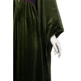 Padme Naberrie Amidala Women Green Velvet Dress Suit Cosplay Costume Halloween Carnival Outfit