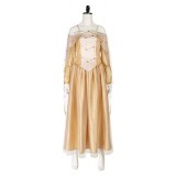Costume de cosplay Padme Amidala robe jaune ver.2 tenue de Halloween carnaval