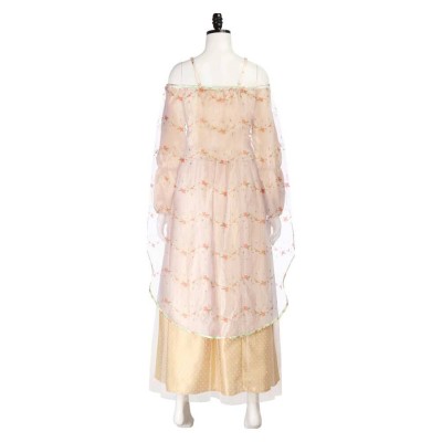 Costume de cosplay Padme Amidala robe jaune ver.2 tenue de Halloween carnaval