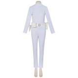 Costume de cosplay pour femmes Padme Amidala blanc, tenue de carnaval d'Halloween