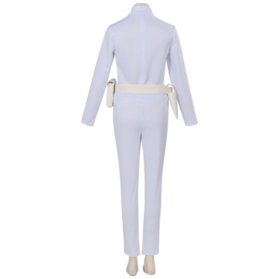 Costume de cosplay pour femmes Padme Amidala blanc, tenue de carnaval d'Halloween