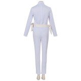 Costume de cosplay pour femmes Padme Amidala blanc, tenue de carnaval d'Halloween
