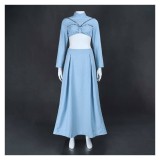 Ensemble de robe bleue pour femmes Padmé Amidala, costume de fête cosplay pour Halloween et carnaval