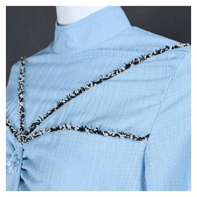 Ensemble de robe bleue pour femmes Padmé Amidala, costume de fête cosplay pour Halloween et carnaval