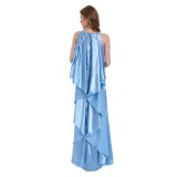 Robe de nuit bleue pour femmes Padme Amidala, pyjama, costume de cosplay, tenue pour Halloween et carnaval