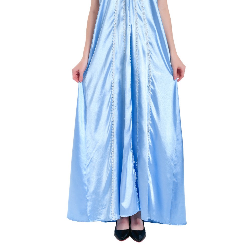 Robe de nuit bleue pour femmes Padme Amidala, pyjama, costume de cosplay, tenue pour Halloween et carnaval