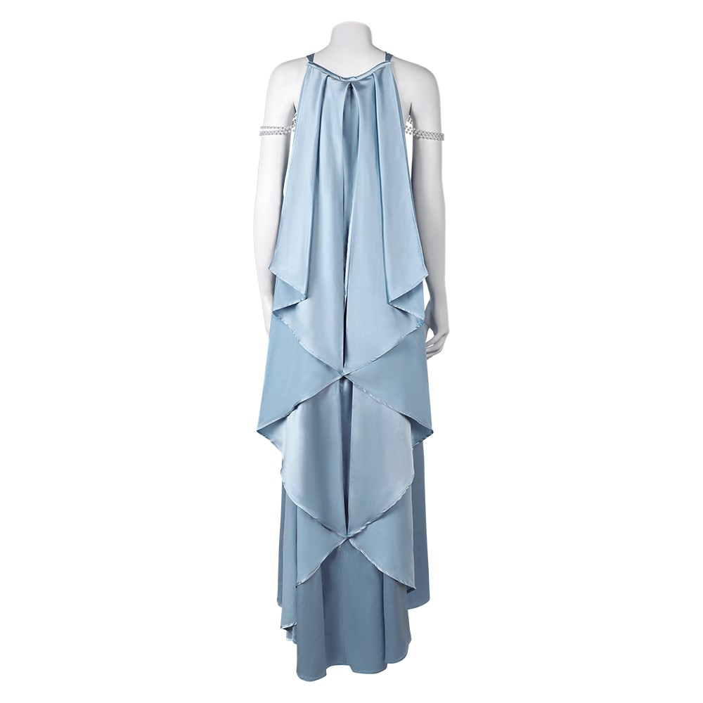 Robe de nuit bleue pour femmes Padme Amidala, pyjama, costume de cosplay, tenue pour Halloween et carnaval