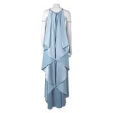 Robe de nuit bleue pour femmes Padme Amidala, pyjama, costume de cosplay, tenue pour Halloween et carnaval