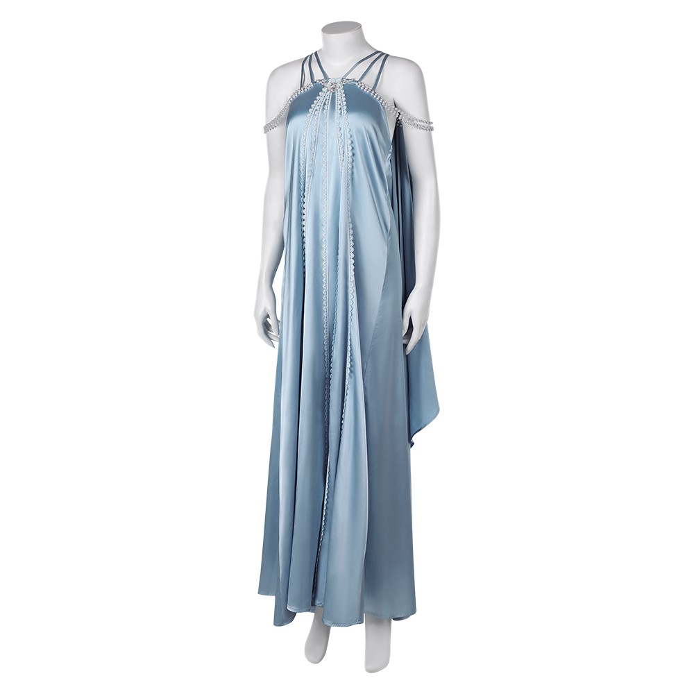 Robe de nuit bleue pour femmes Padme Amidala, pyjama, costume de cosplay, tenue pour Halloween et carnaval