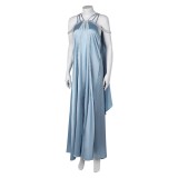 Robe de nuit bleue pour femmes Padme Amidala, pyjama, costume de cosplay, tenue pour Halloween et carnaval