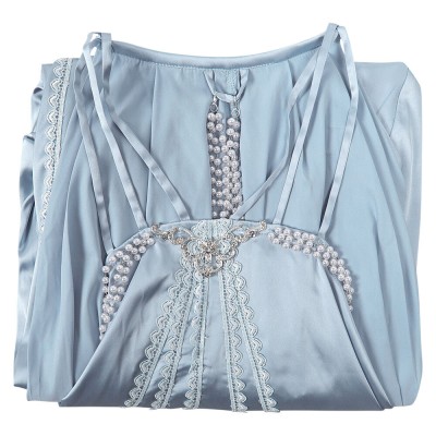Robe de nuit bleue pour femmes Padme Amidala, pyjama, costume de cosplay, tenue pour Halloween et carnaval
