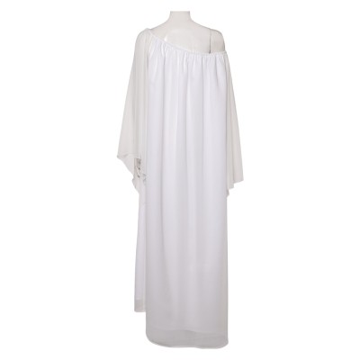 Padme Amidala Femme Robe de Nuit Blanche Vêtements de Nuit Costume de Fête Cosplay Halloween Carnaval