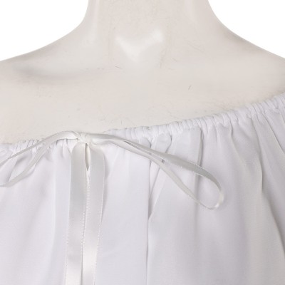 Padme Amidala Femme Robe de Nuit Blanche Vêtements de Nuit Costume de Fête Cosplay Halloween Carnaval