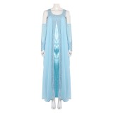 Padme Amidala Woman Blue Nightgown Party Suit Cosplay Costume Halloween Carnival