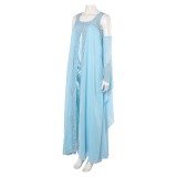 Padme Amidala Woman Blue Nightgown Party Suit Cosplay Costume Halloween Carnival
