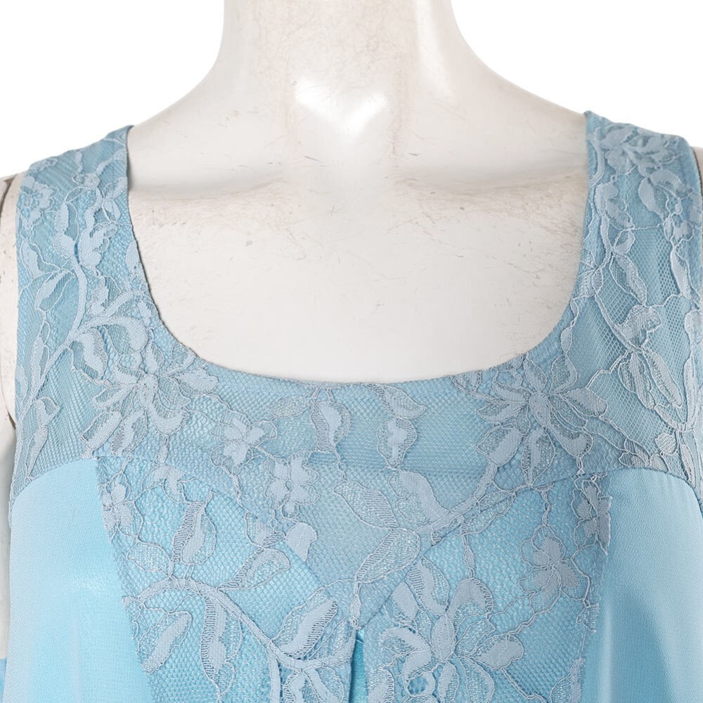 Padme Amidala Woman Blue Nightgown Party Suit Cosplay Costume Halloween Carnival
