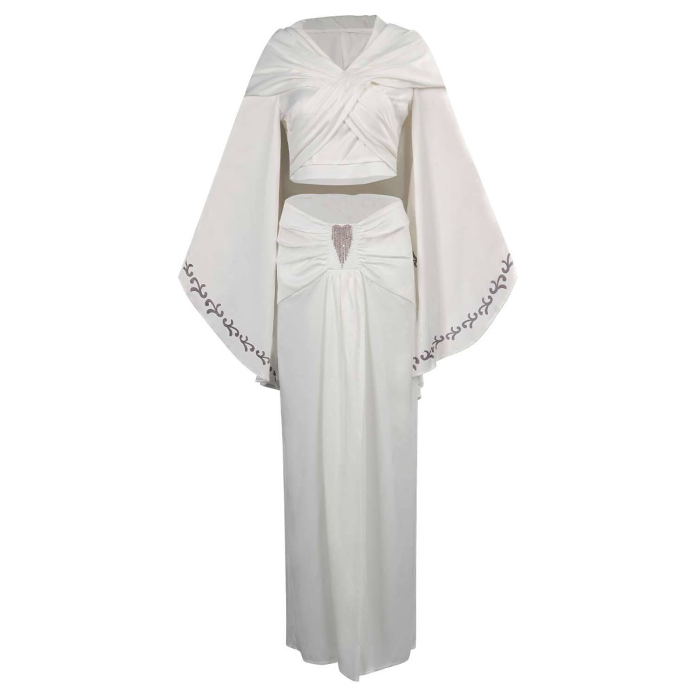 Padmé Amidala White Without Cloak Suit Cosplay Costume Halloween Carnival Outfit