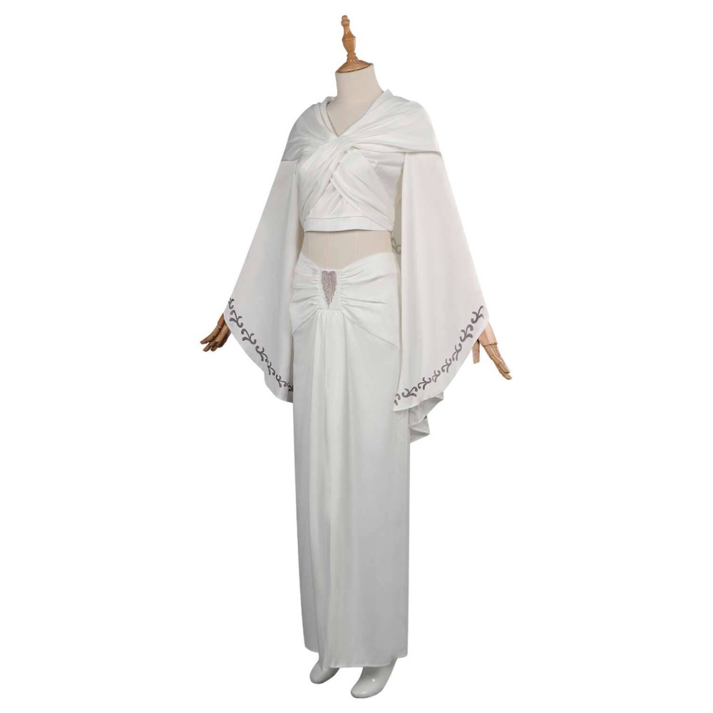 Padmé Amidala White Without Cloak Suit Cosplay Costume Halloween Carnival Outfit