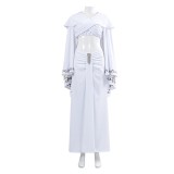 Padmé Amidala White Dress Cosplay Costume Halloween Carnival Outfit