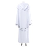 Padmé Amidala White Dress Cosplay Costume Halloween Carnival Outfit