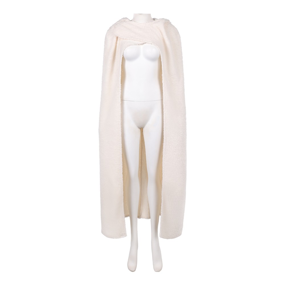 Costume de cosplay de Padme Amidala avec manteau blanc pour Halloween et carnaval