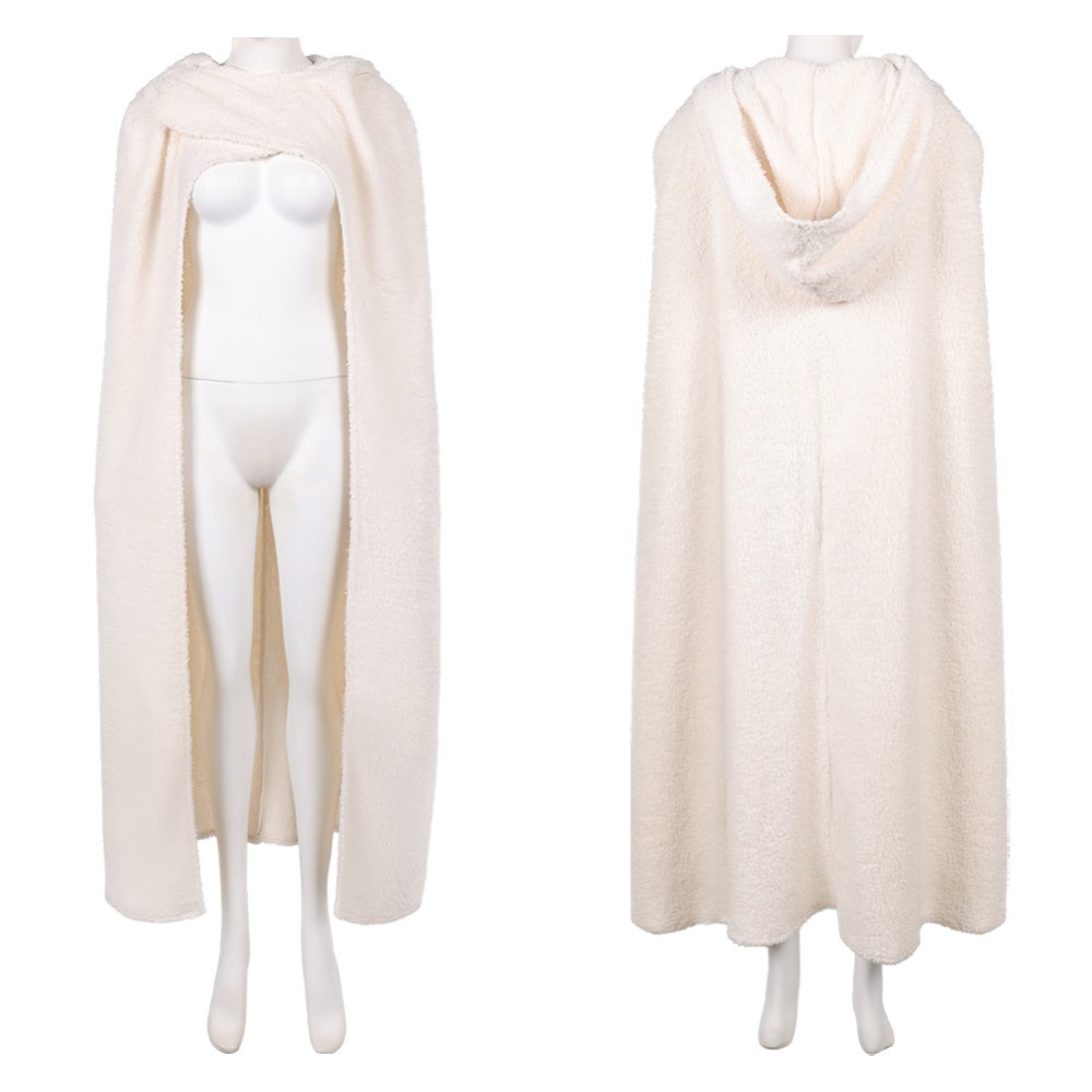 Costume de cosplay de Padme Amidala avec manteau blanc pour Halloween et carnaval
