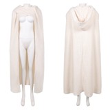 Costume de cosplay de Padme Amidala avec manteau blanc pour Halloween et carnaval