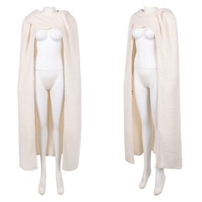 Costume de cosplay de Padme Amidala avec manteau blanc pour Halloween et carnaval