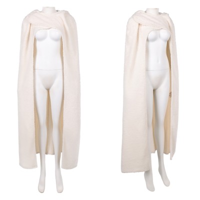 Costume de cosplay de Padme Amidala avec manteau blanc pour Halloween et carnaval