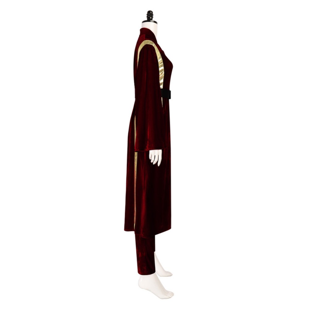 Padme Amidala Red Robe Cosplay Costume Halloween Carnival Outfit