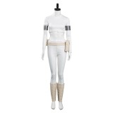Padme Amidala White Suit Cosplay Costume Halloween Carnival Outfit