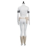 Padme Amidala White Suit Cosplay Costume Halloween Carnival Outfit