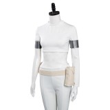 Padme Amidala White Suit Cosplay Costume Halloween Carnival Outfit