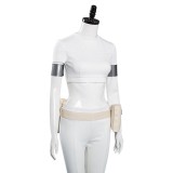 Padme Amidala White Suit Cosplay Costume Halloween Carnival Outfit