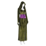 Padmé Amidala Green Long Dress Cosplay Costume Halloween Carnival Outfit