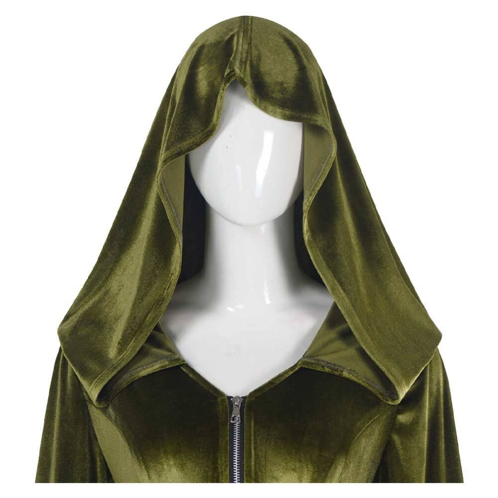 Padmé Amidala Green Long Dress Cosplay Costume Halloween Carnival Outfit