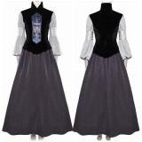 Padme Amidala AOC Woman Black Gown Set Party Cosplay Costume Halloween Carnival