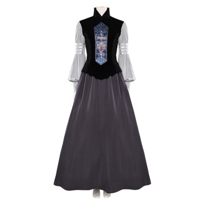 Padme Amidala AOC Woman Black Gown Set Party Cosplay Costume Halloween Carnival