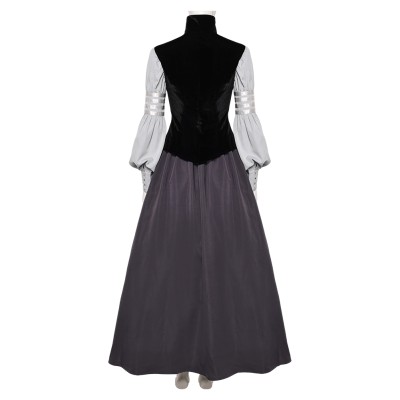 Padme Amidala AOC Woman Black Gown Set Party Cosplay Costume Halloween Carnival