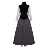 Padme Amidala AOC Woman Black Gown Set Party Cosplay Costume Halloween Carnival