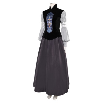Padme Amidala AOC Woman Black Gown Set Party Cosplay Costume Halloween Carnival