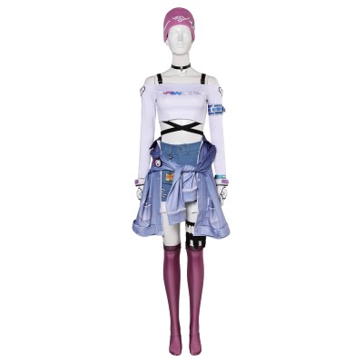 Overwatch OW 2 Kiriko LE SSERAFIM Costume de Cosplay Halloween Carnaval