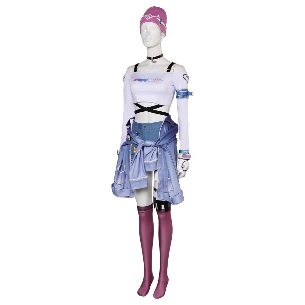 Overwatch OW 2 Kiriko LE SSERAFIM Costume de Cosplay Halloween Carnaval