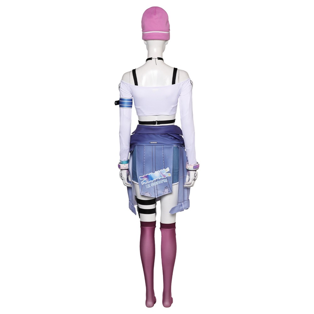 Overwatch OW 2 Kiriko LE SSERAFIM Costume de Cosplay Halloween Carnaval